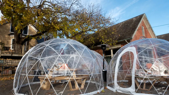 Nuevo diseño 4 a 10 personas 850g de tejido de PVC Glamping Dome Sala de lujo Tiendas de campaña