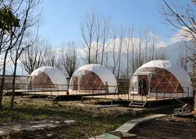 Lujo Igloo glamping resort tienda de campaña de cúpula geodésica