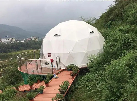 Lujo Igloo glamping resort tienda de campaña de cúpula geodésica