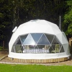 un solo calentado de lujo camping clara cúpula iglú eventos de fiesta tienda de campaña fabricante