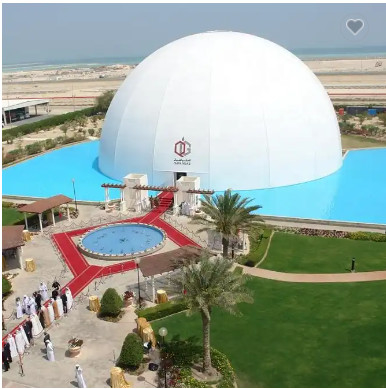 gran lujo al aire libre impermeable glamping 6m geodésico domo tienda hotel