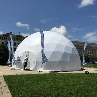 Puestos de acero galvanizado a medida PVC de acoplamiento de la carpa domo geodésico Casa