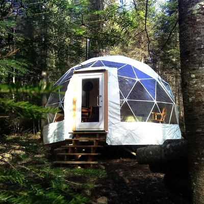 Diámetro 6m Tienda de iglu Glamping redonda transparente de lujo gigante