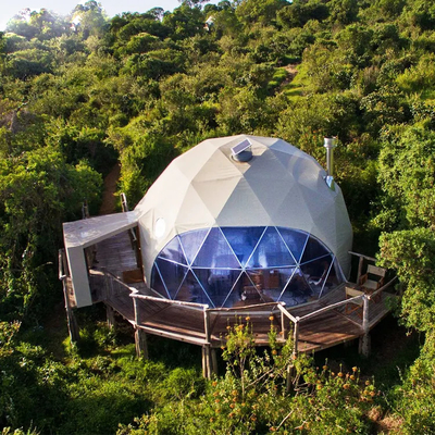 Diámetro 6m Tienda de iglu Glamping redonda transparente de lujo gigante