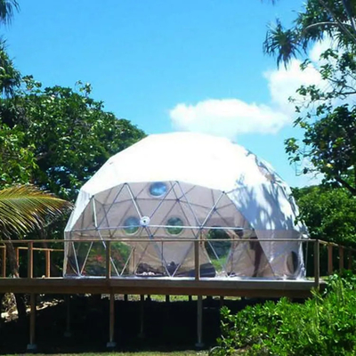 Diámetro 6m Tienda de iglu Glamping redonda transparente de lujo gigante