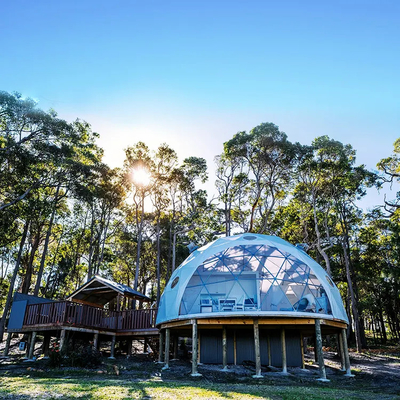 Tienda de 4 metros con cúpula inflable Tienda de campamento al aire libre de iglu de lujo