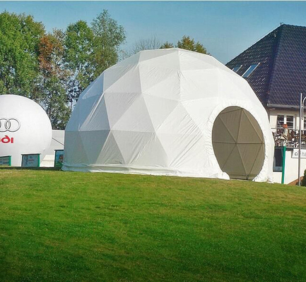 Igloo Glamping Tienda geodésica de cúpula de invierno tela de PVC 2-10 personas viviendo