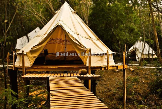 Tienda de campamento con cúpula geodésica de 9 m PVDF de lujo PVC al aire libre