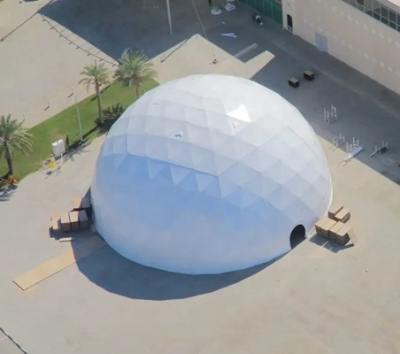 Tenda de cúpula inflable de trabajo pesado 500 personas Tenda de campamento impermeable