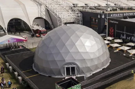 Tenda de cúpula inflable de trabajo pesado 500 personas Tenda de campamento impermeable