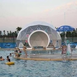 Glamping Inflable Dome Tent Resort Tierra OEM Hotel Tienda Casa