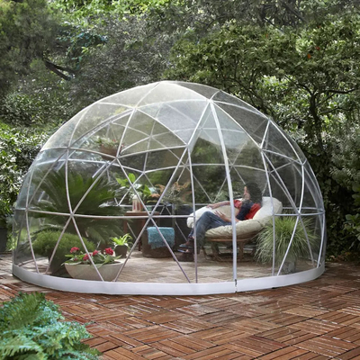 Inodoro al aire libre 5m Cúpula geodésica Jardín Geodésica Cuatro Temporada tienda