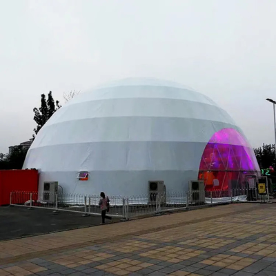 Tienda de cúpula inflable geodésica de tejido de PVC con semisfera