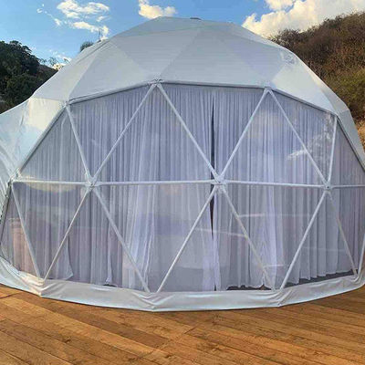 Prefabricado carpa de cúpula inflable decoración del hotel geodésica transparente