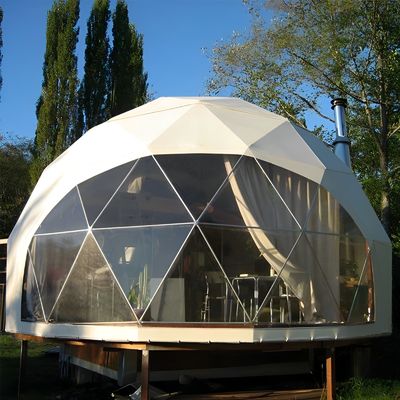 Prefabricado carpa de cúpula inflable decoración del hotel geodésica transparente