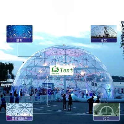 Hotel Cúpula de aire inflable tienda de campaña impermeable con baño