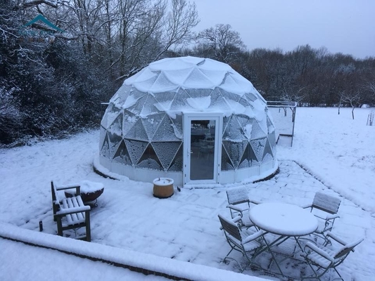 Tienda de campo inflables al aire libre geodésica con cúpula, PVC prefabricado impermeable