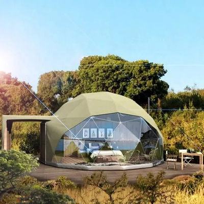 Tienda de campo inflables al aire libre geodésica con cúpula, PVC prefabricado impermeable
