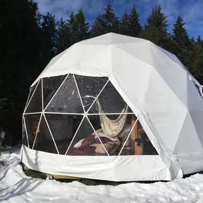 Decoración de hoteles carpa de cúpula redonda inflable prefabricada geodésica