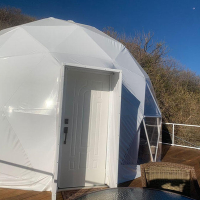 Decoración de hoteles carpa de cúpula redonda inflable prefabricada geodésica