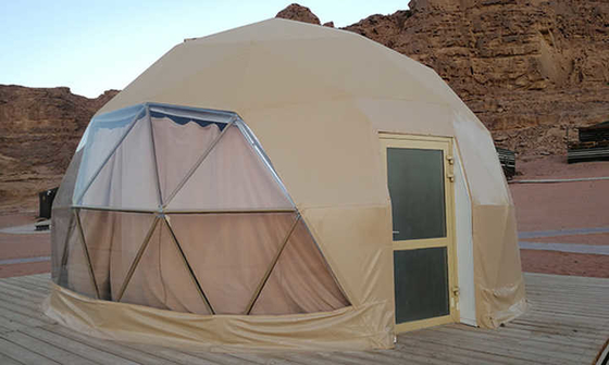 Casas de tiendas impermeables con cúpula inflable Tiendas geodésicas con cúpula de 6 metros