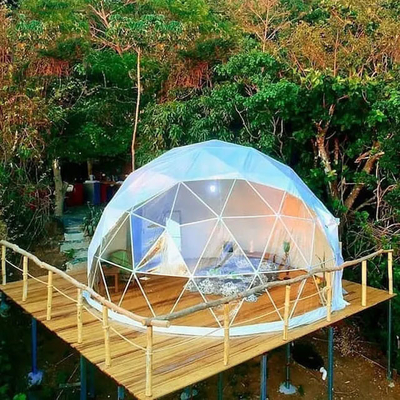 Acampada 4 Temporada Tienda geodésica domo Casa inflable transparente