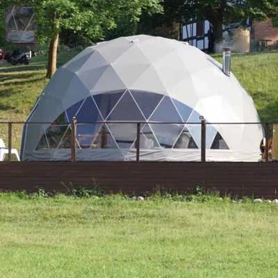 Acampada 4 Temporada Tienda geodésica domo Casa inflable transparente
