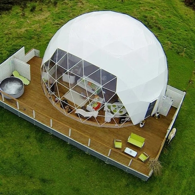 Tienda exterior impermeable con cúpula inflable Tienda hotel modular con baño