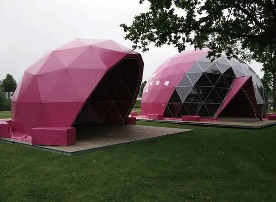 Tienda exterior impermeable con cúpula inflable Tienda hotel modular con baño