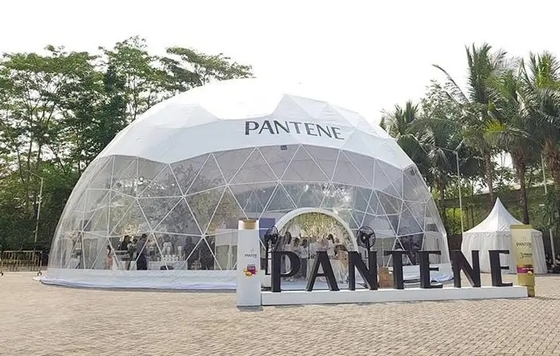 Tienda exterior impermeable con cúpula inflable Tienda hotel modular con baño