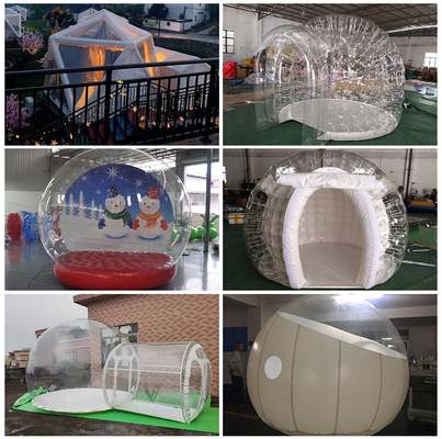 Acampada Inflable Casa de burbujas al aire libre Cúpula transparente