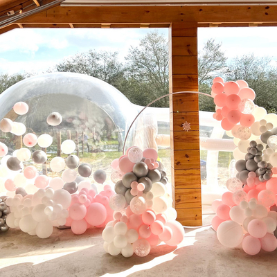 Fiesta de niños Bubble Igloo Tienda divertida exterior Cristal inflable