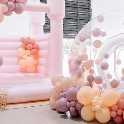 Casa de diversión gigante clara carpa de burbujas inflable cúpula de cristal iglú transparente