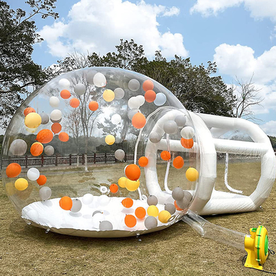 Túnel PVC transparente Inflable Casa de Burbujas Gigante Camping claro