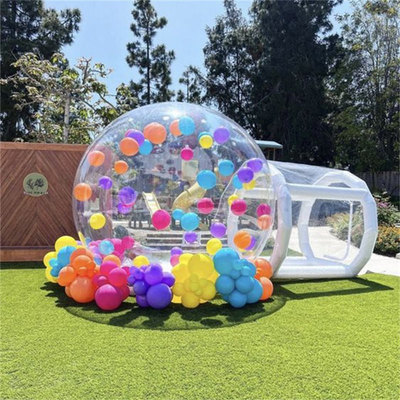 Túnel PVC transparente Inflable Casa de Burbujas Gigante Camping claro