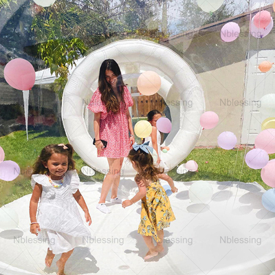 Túnel PVC transparente Inflable Casa de Burbujas Gigante Camping claro