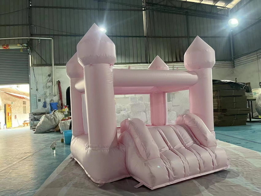Casa de burbujas inflable de tela de Oxford Casa de burbujas inflable blanca Castillo de salto