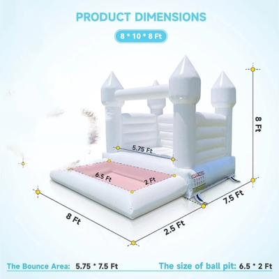 OEM Casa de burbujas inflables Luna saltando Castillo Blanco
