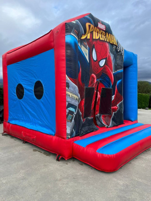 Comerciante de PVC castillo de salto para niños salpicador para exteriores inflable