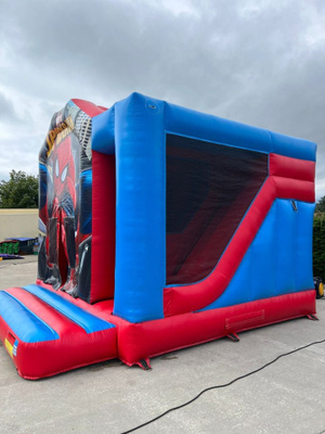 Comerciante de PVC castillo de salto para niños salpicador para exteriores inflable