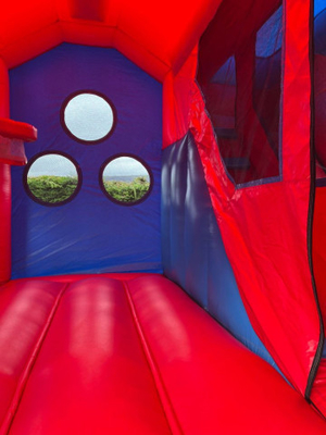 Comerciante de PVC castillo de salto para niños salpicador para exteriores inflable