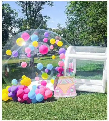 CE aprobado inflables Casa de burbujas Partida para niños transparente con soplador