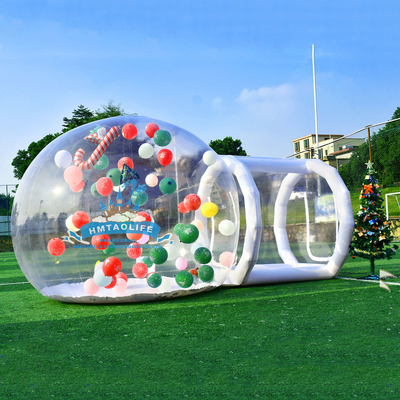 Casa de burbujas gigante inflable al aire libre Casa de balones de fiesta de cúpula de cristal