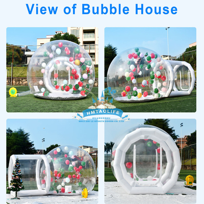 Casa de burbujas gigante inflable al aire libre Casa de balones de fiesta de cúpula de cristal