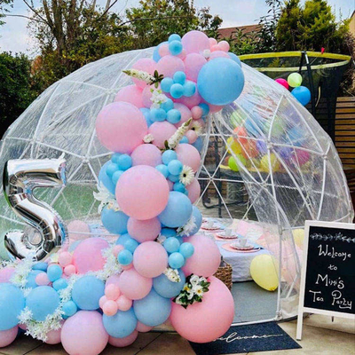 5m Casa de burbujas inflable Balón Lujo Tienda al aire libre con soplador