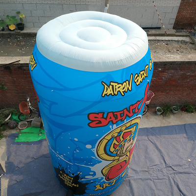 Jugo de cerveza gigante personalizado Publicidad botella inflada con tapa de cremallera para eventos promocionales personajes de mascotas