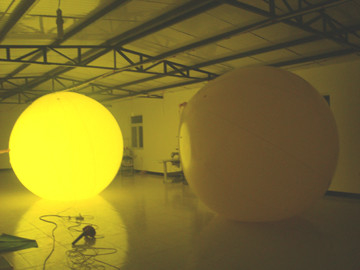 El hongo inflables gigante LED