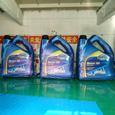 Confección personalizada de una tetera de aceite lubricante gigante de publicidad inflada para la promoción modelo de botella de aceite de motor