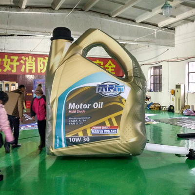 Confección personalizada de una tetera de aceite lubricante gigante de publicidad inflada para la promoción modelo de botella de aceite de motor