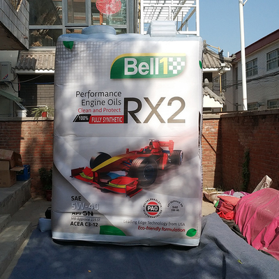 Confección personalizada de una tetera de aceite lubricante gigante de publicidad inflada para la promoción modelo de botella de aceite de motor